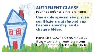 Carte de visite de l'école privée Autrement Classe